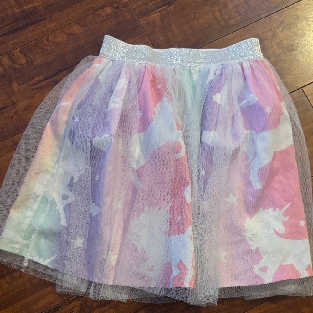 Unicorn Print Tulle Skirt for Women